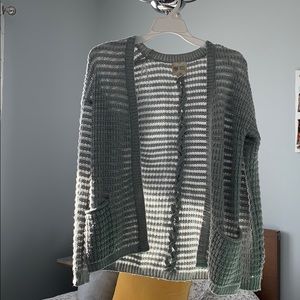 Gray cardigan